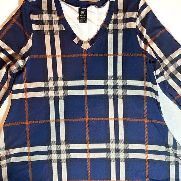 Tunic Top/Dress Lildy Women Long Sleeve Block Casual Loose Fit Sz. Small-Medium - Picture 4 of 16